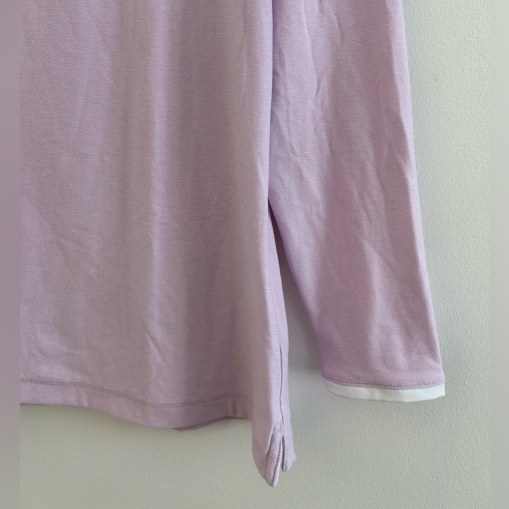 Women’s Peter Millar Golf Pullover Large Purple - image 3